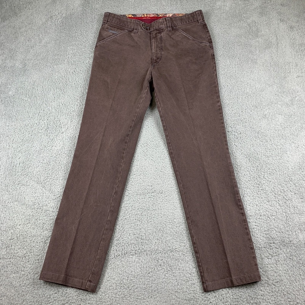 Meyer Pants Mens 48 (Fits 32x31) Brown Chicago Trousers Chino German‎ Designer